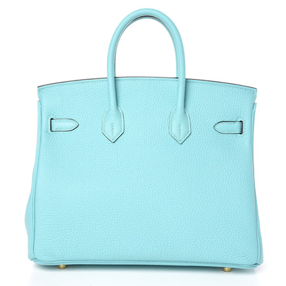 Hermes Togo Birkin 25 Bleu Atoll 4 of 33