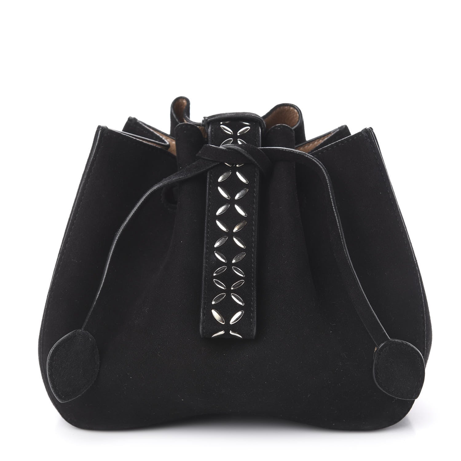 Alaia Suede Petal Embellished Rose-Marie 19 Bag Black 1 of 16