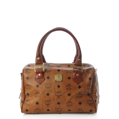 MCM Visetos Boston Bag Cognac 1 of 17