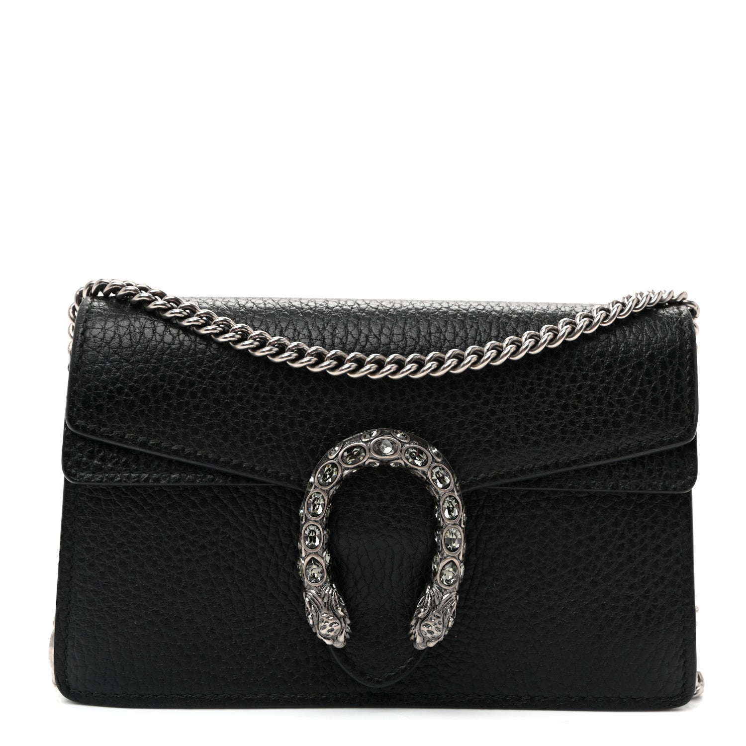 Gucci Calfskin Super Mini Dionysus Shoulder Bag Black 1 of 9