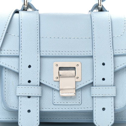 Proenza Schouler Lambskin Micro PS1 Satchel Baby Blue 7 of 9