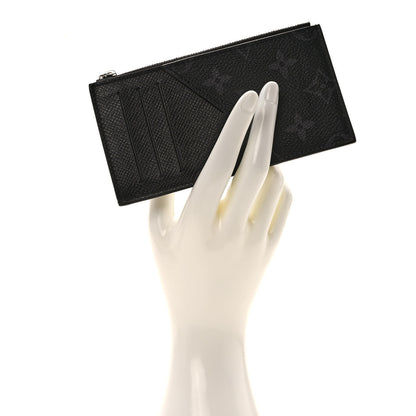 Louis Vuitton Taigarama Coin Card Holder Black 2 of 6
