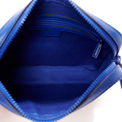 Gucci New Shanghai Calfskin Interlocking G Logo Camera Crossbody Bag Cobalt Blue Orange 5 of 12