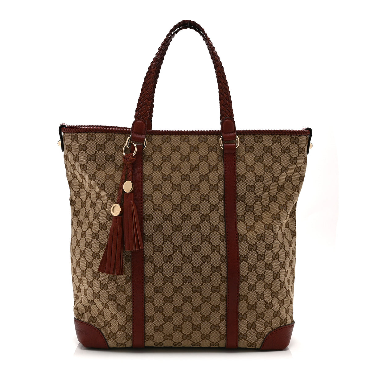 Gucci Monogram Large Marrakech Tote Red 1 of 12