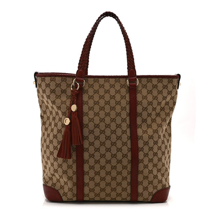 Gucci Monogram Large Marrakech Tote Red 1 of 12