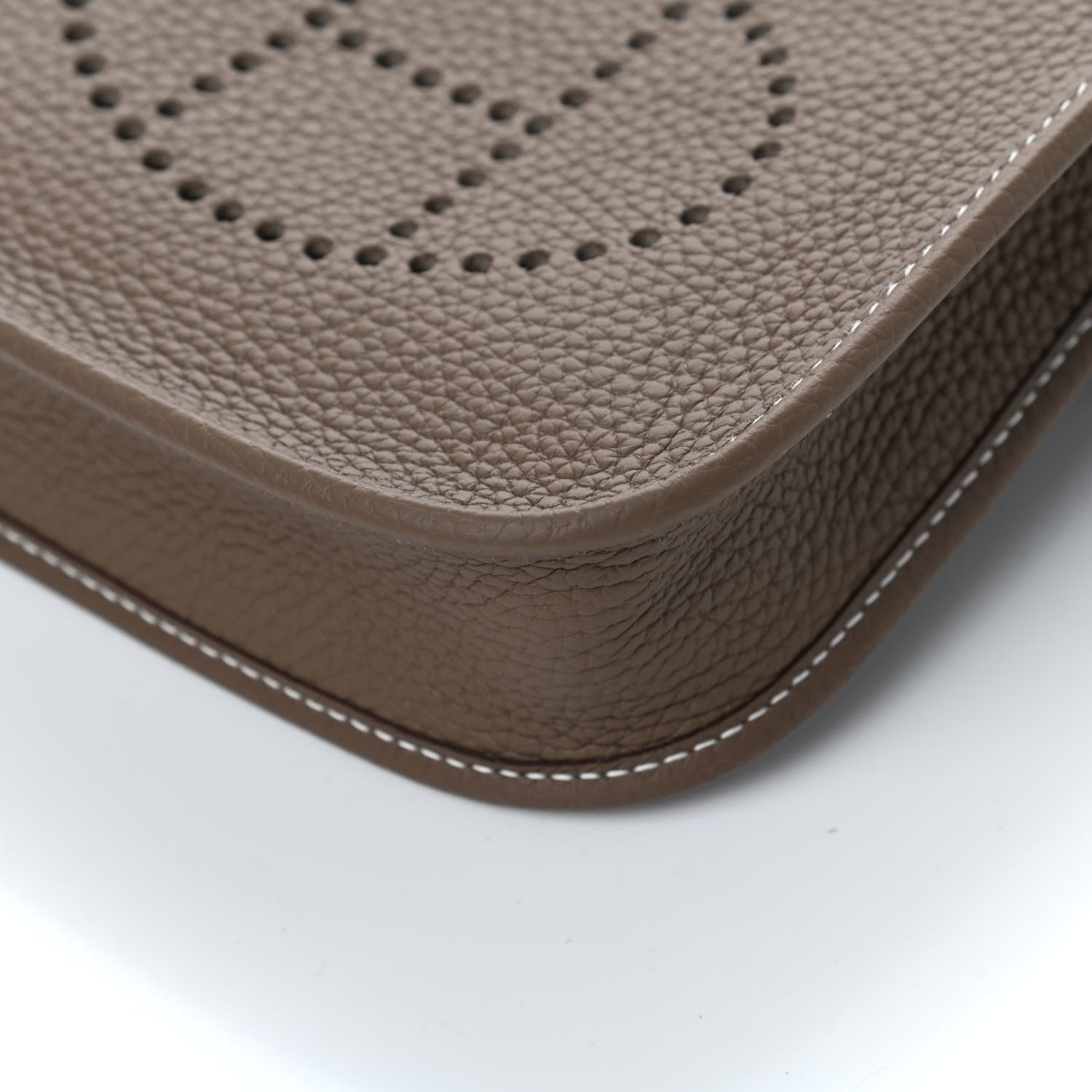Hermes Taurillon Clemence Amazone Evelyne TPM Etoupe Bleu Indigo 8 of 9