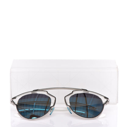Christian Dior Mirrored So Real Sunglasses Crystal Silver White 9 of 9