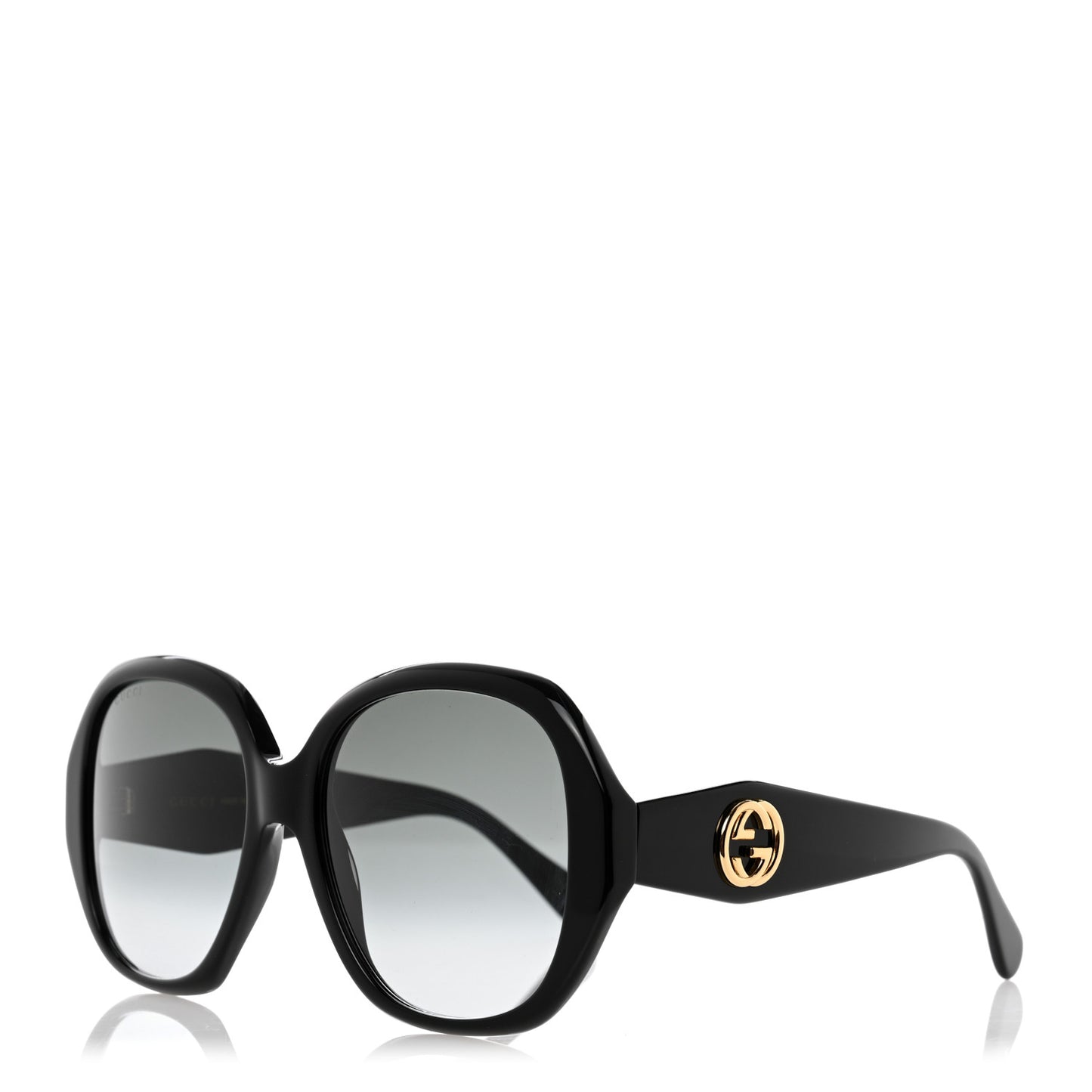 Acetate Round Frame Sunglasses GG0796S Black