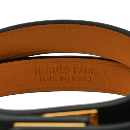 Hermes Swift Kelly Double Tour Bracelet T2 Black 3 of 5