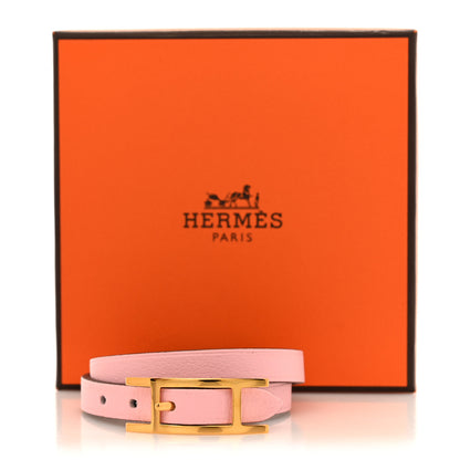 Hermes Swift Behapi Double Tour Bracelet T3 Mauve Pale 12 of 12
