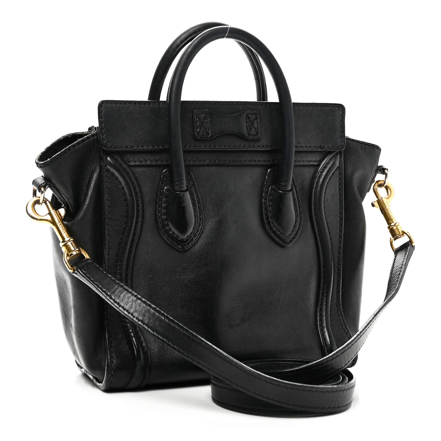 Smooth Calfskin Nano Luggage Black