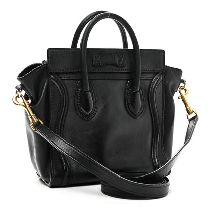Celine Smooth Calfskin Nano Luggage Black 3 of 12