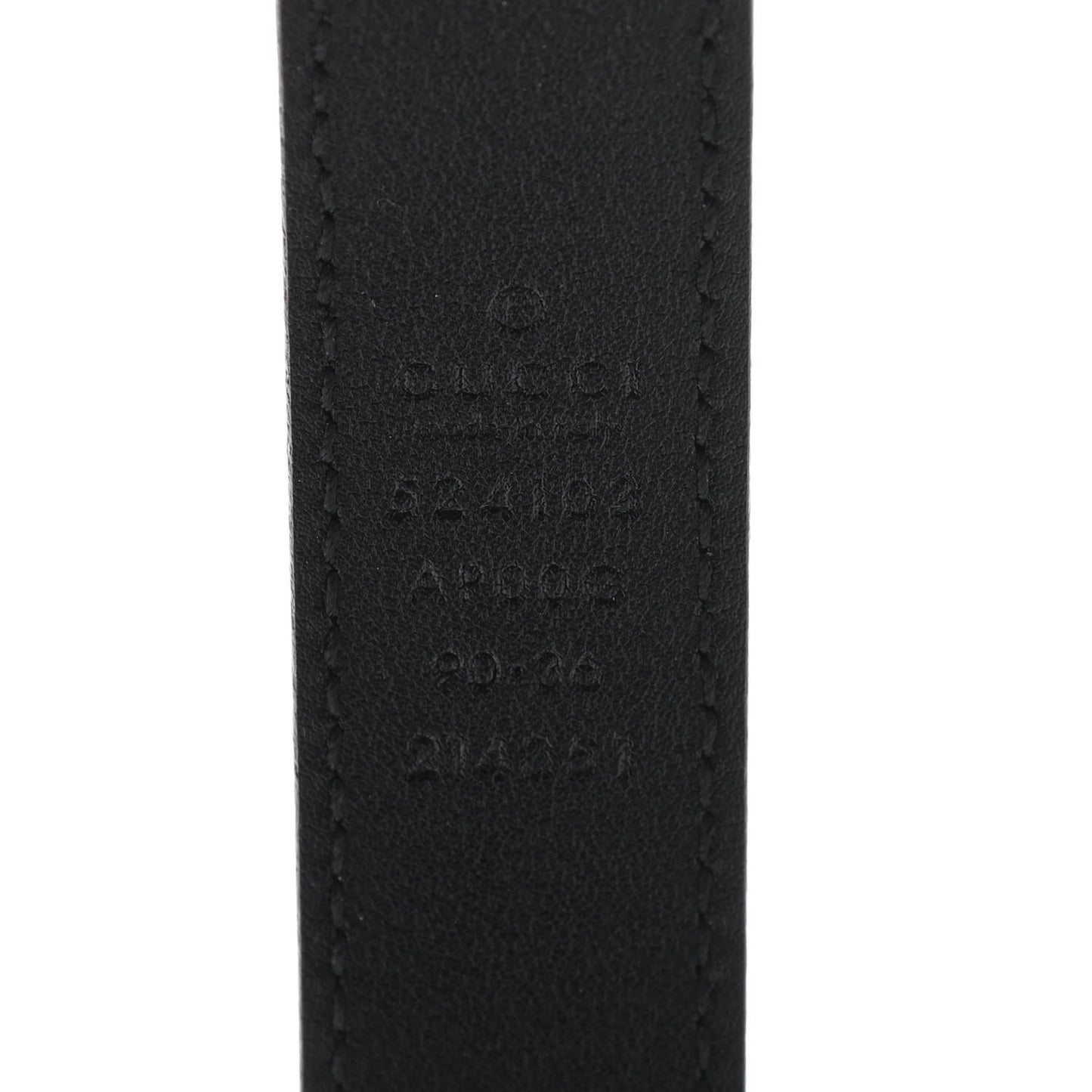 Moon Calfskin Torchon Double G 25mm Belt 90 36 Black
