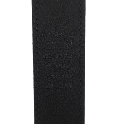 Gucci Moon Calfskin Torchon Double G 25mm Belt 90 36 Black 3 of 7