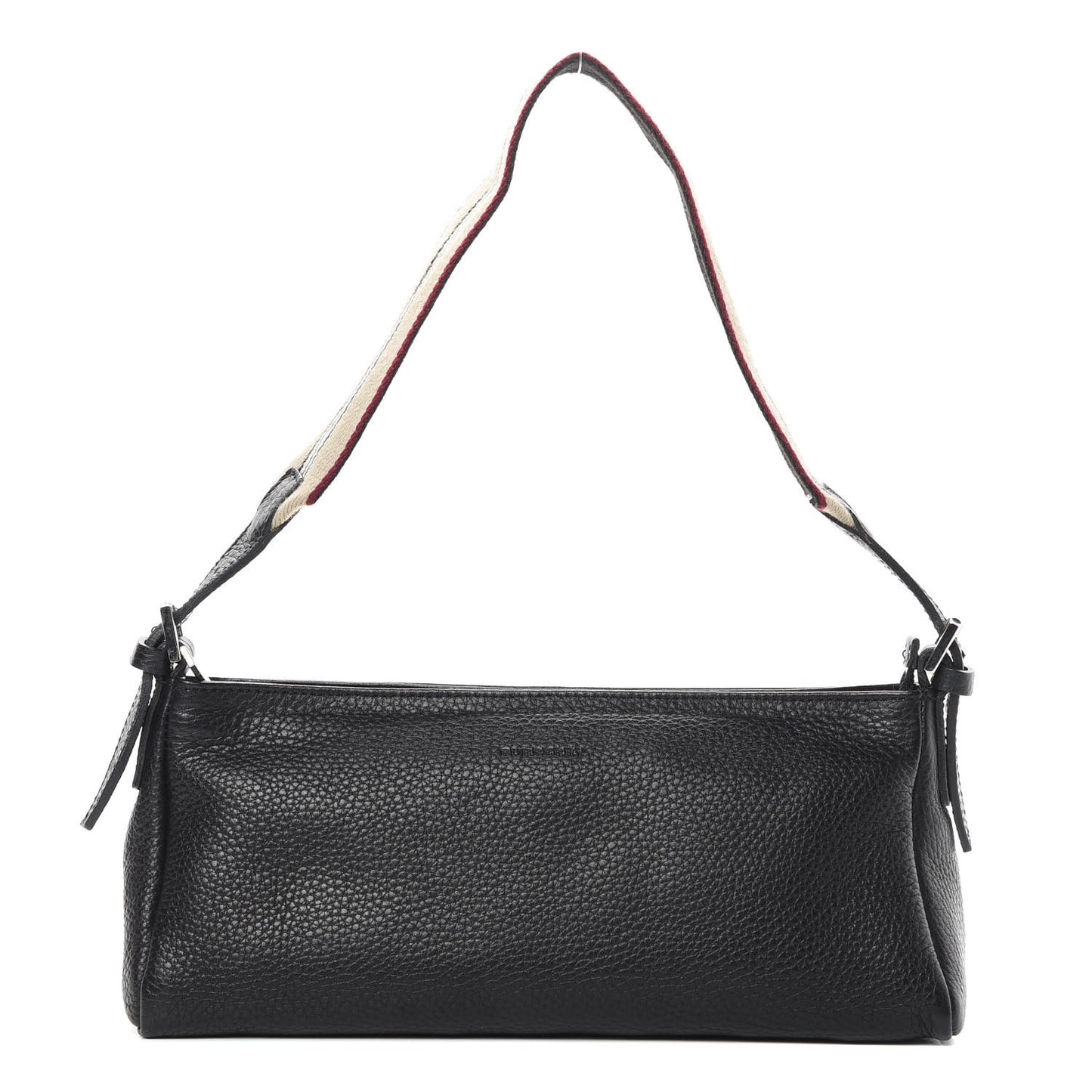 Soft Grain Calfskin Shoulder Bag Black