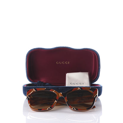 Gucci Acetate Square Frame Sunglasses GG0059S Multicolor 8 of 8