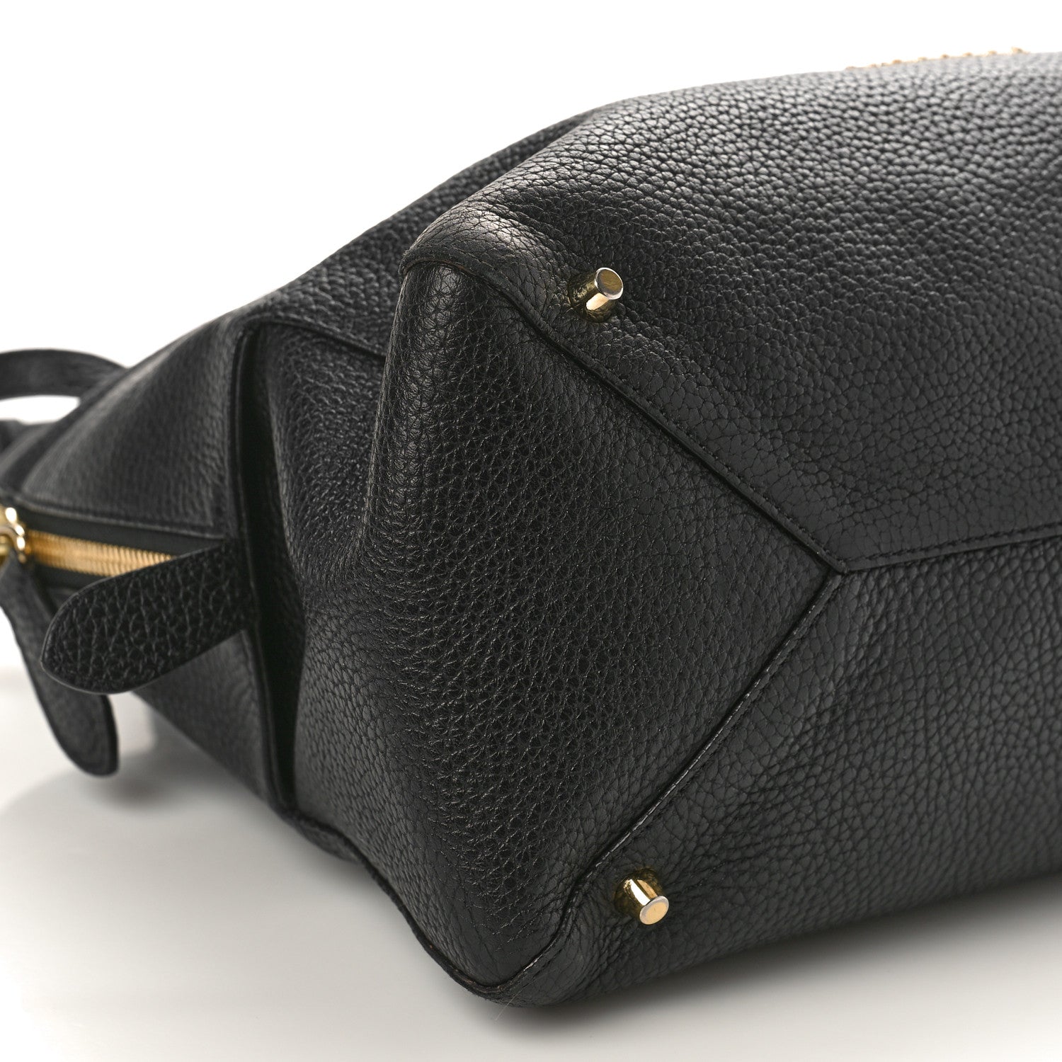 Burberry London Grainy Calfskin Medium Greenwood Bowling Bag Black 7 of 11