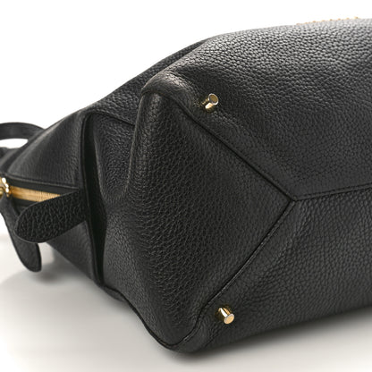 Burberry London Grainy Calfskin Medium Greenwood Bowling Bag Black 7 of 11
