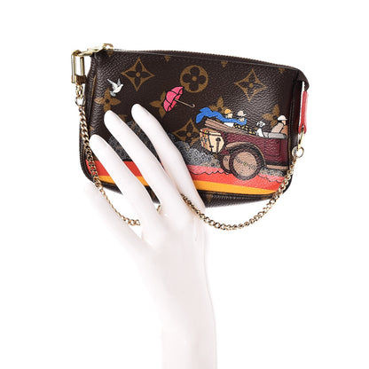 Louis Vuitton Monogram 2015 Christmas Animation Mini Pochette Accessories 2 of 8