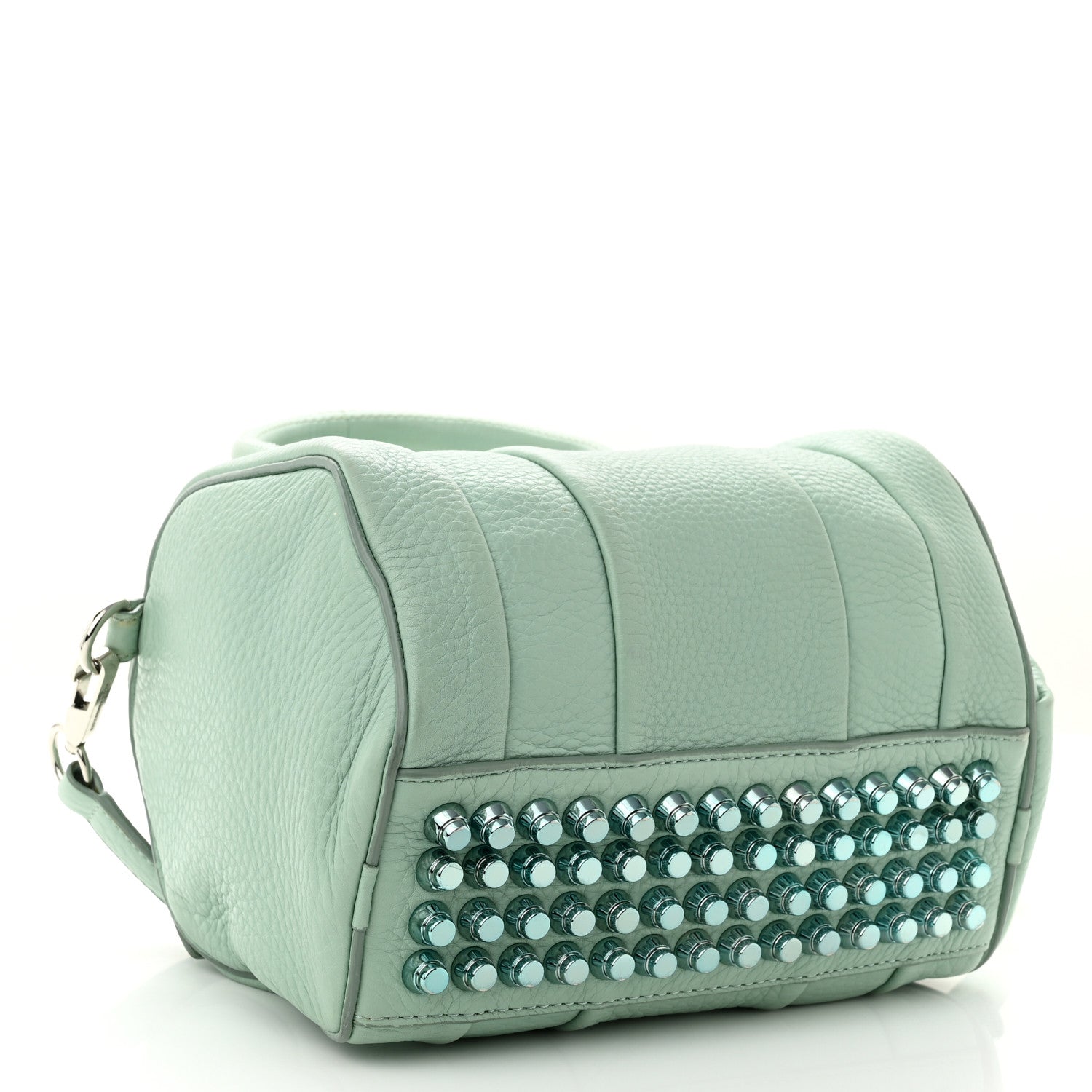 Alexander Wang Pebbled Lambskin Mini Rockie Peppermint Silver Hardware 4 of 13