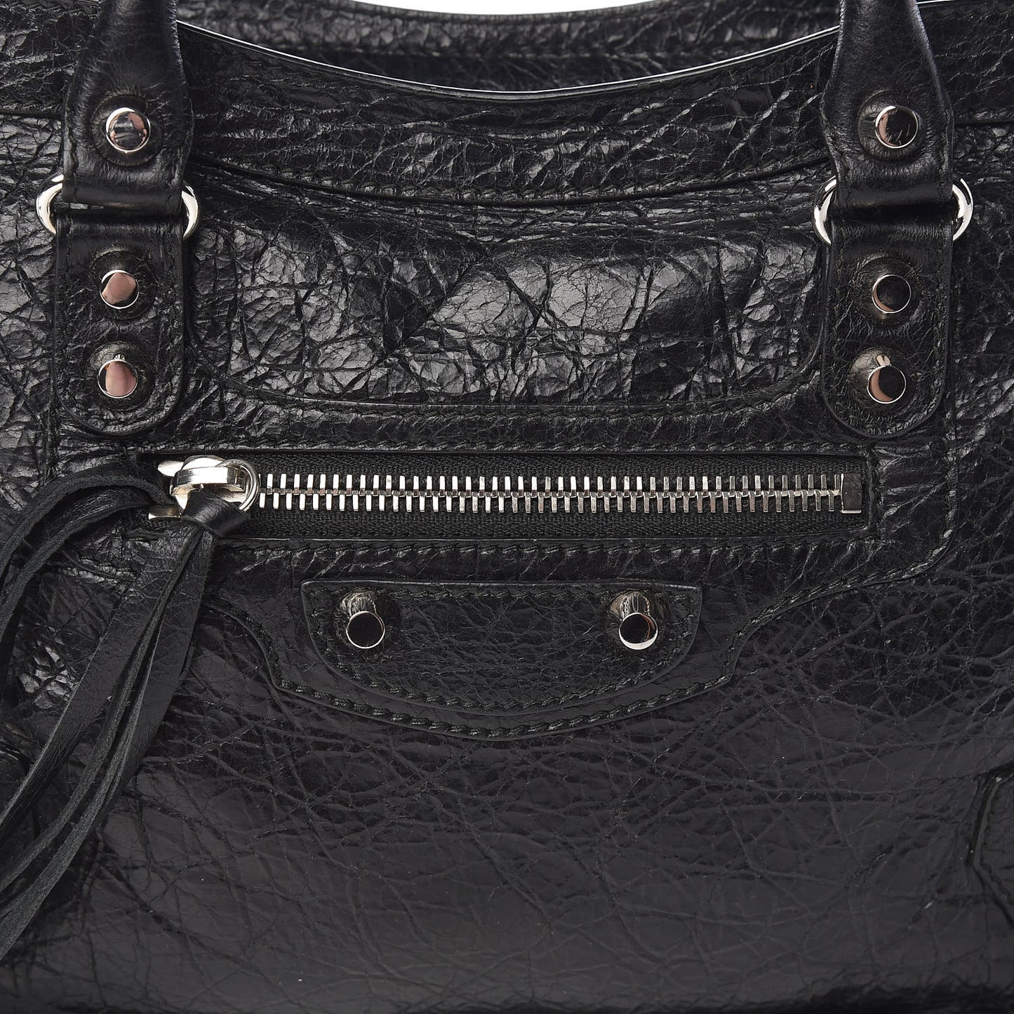 Agneau Classic Silver Hardware S City Black