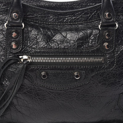 Balenciaga Agneau Classic Silver Hardware S City Black 10 of 10