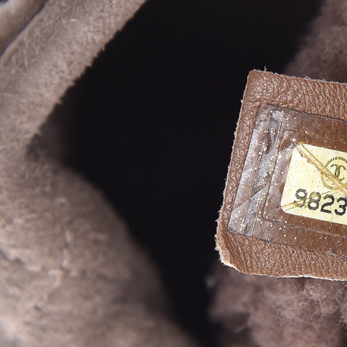 Shearling Quilted Mademoiselle Tote Brown