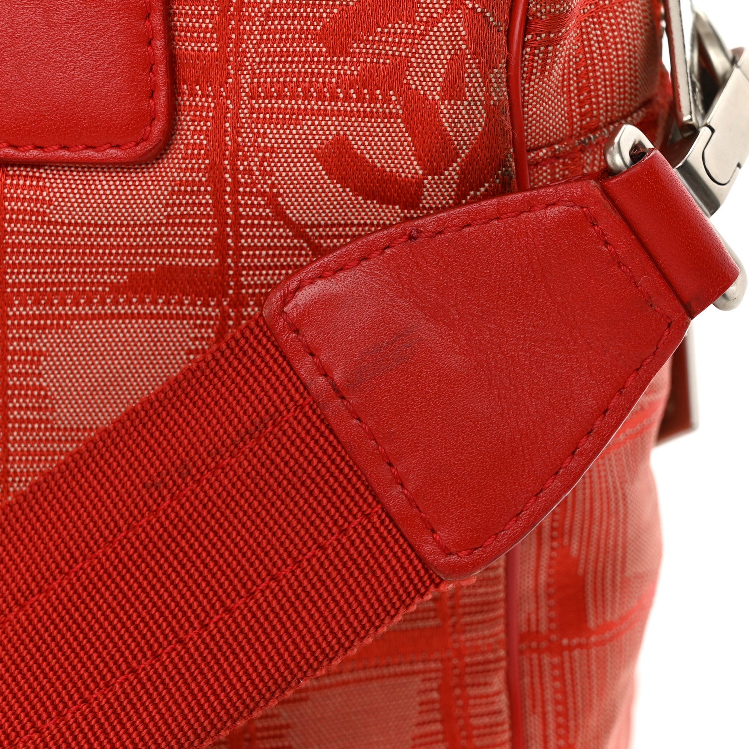 Chanel Nylon Small Travel Tote Red 19 of 24