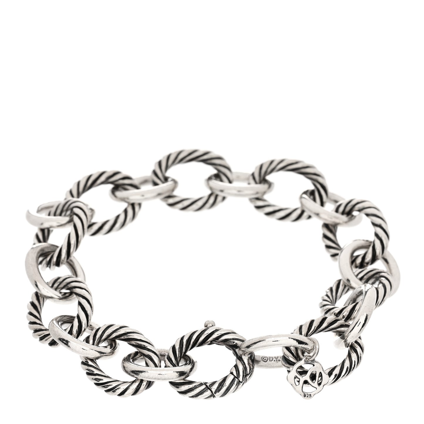 Sterling Silver 12mm Large Oval Link Bracelet