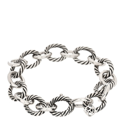 David Yurman Sterling Silver 12mm Large Oval Link Bracelet 2 of 3