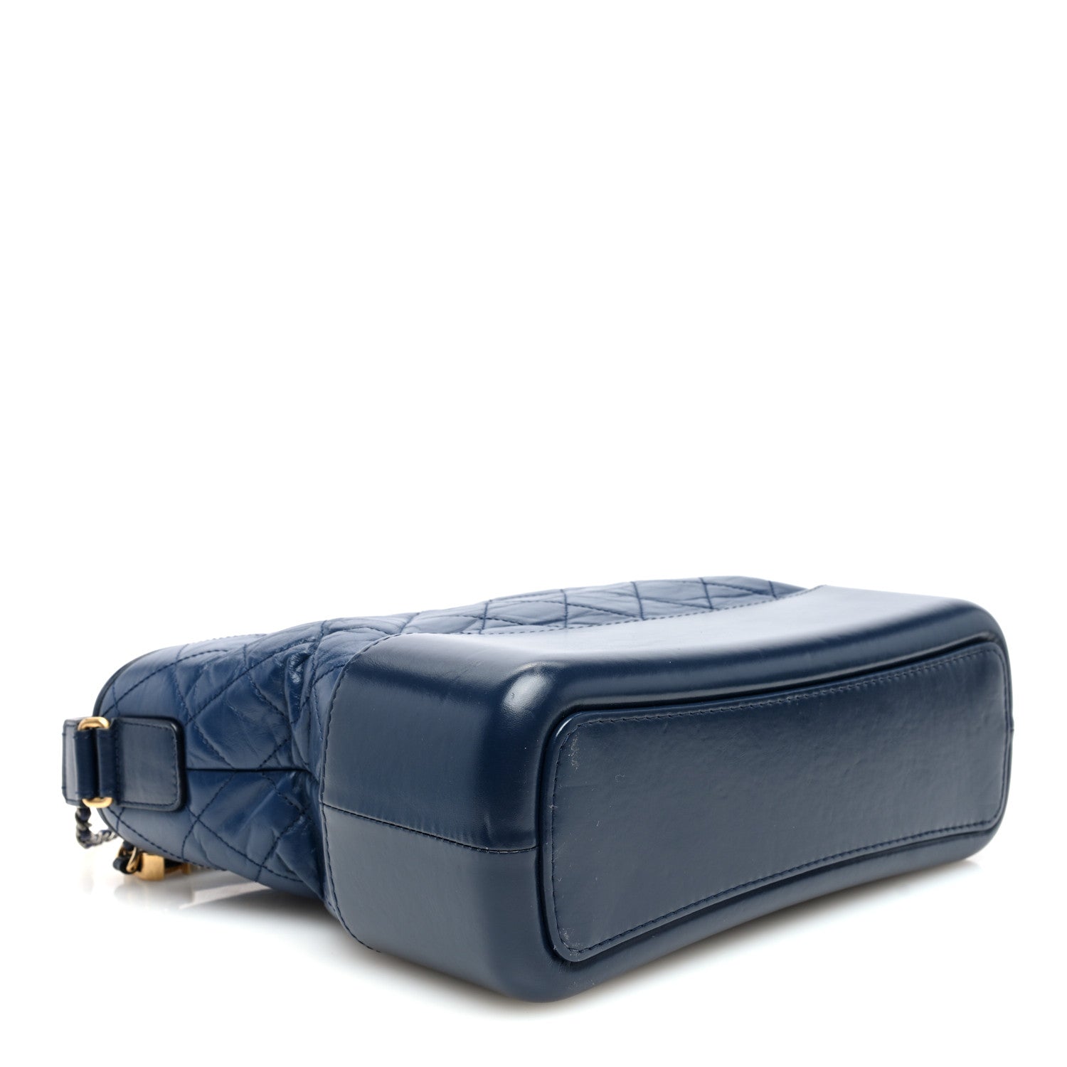 Chanel Aged Calfskin Quilted Medium Gabrielle Hobo Blue 4 of 10