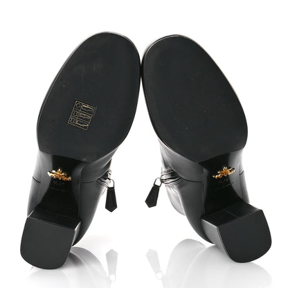 Prada Vitello Ankle Boots 37.5 Black 6 of 8