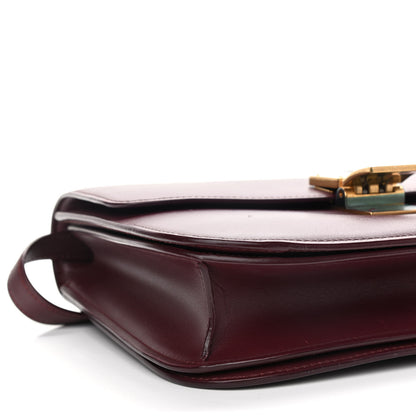 Celine Box Calfskin Medium Classic Box Flap Bag Burgundy 8 of 13