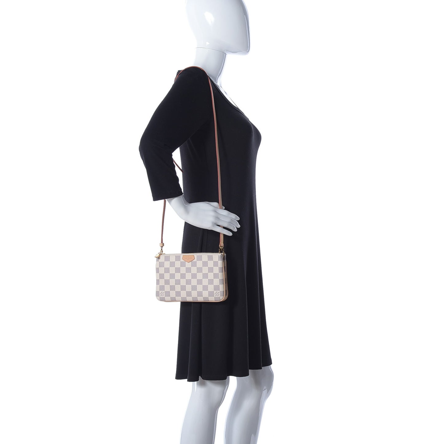 Damier Azur Double Zip Pochette
