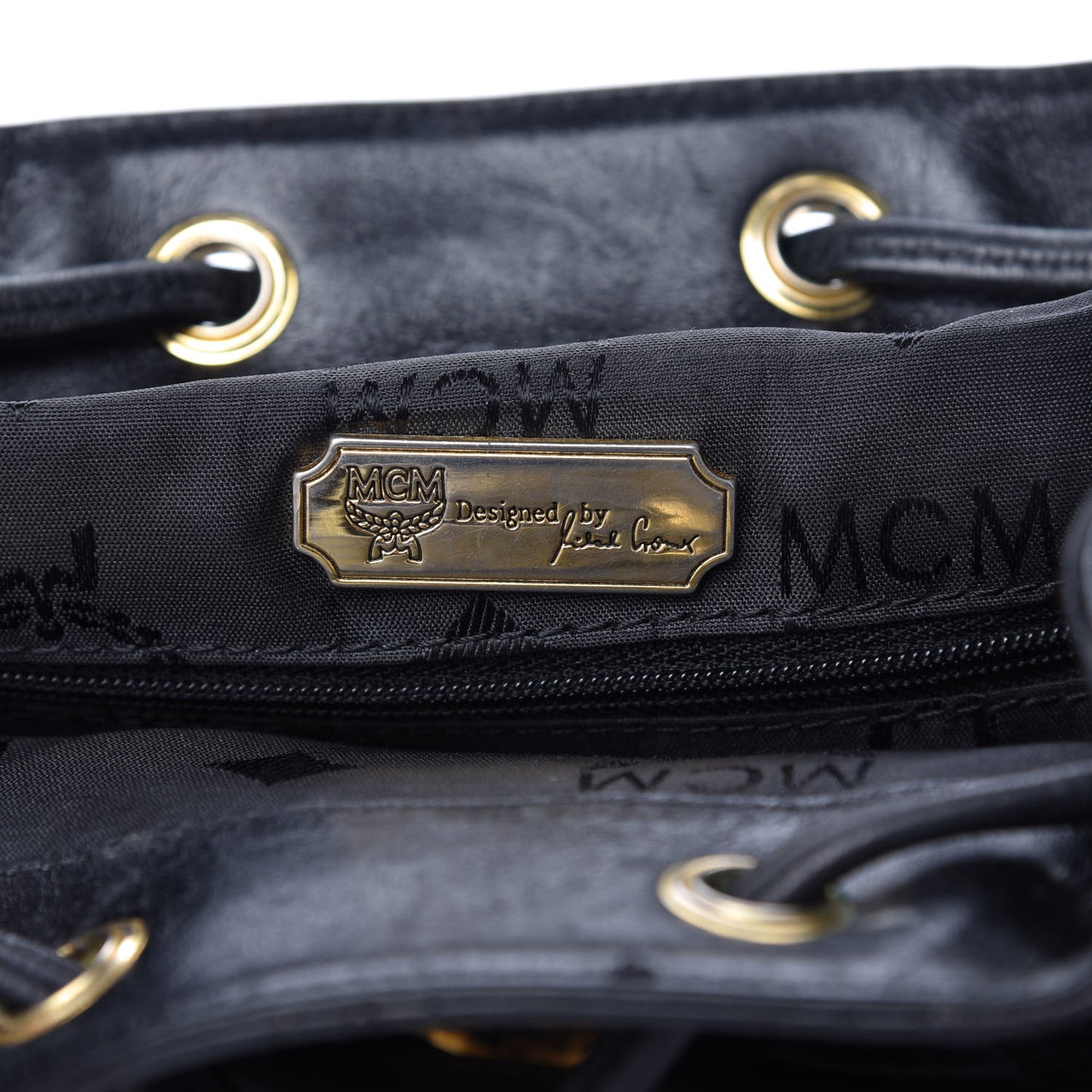 Calfskin Quilted Studded Backpack Black