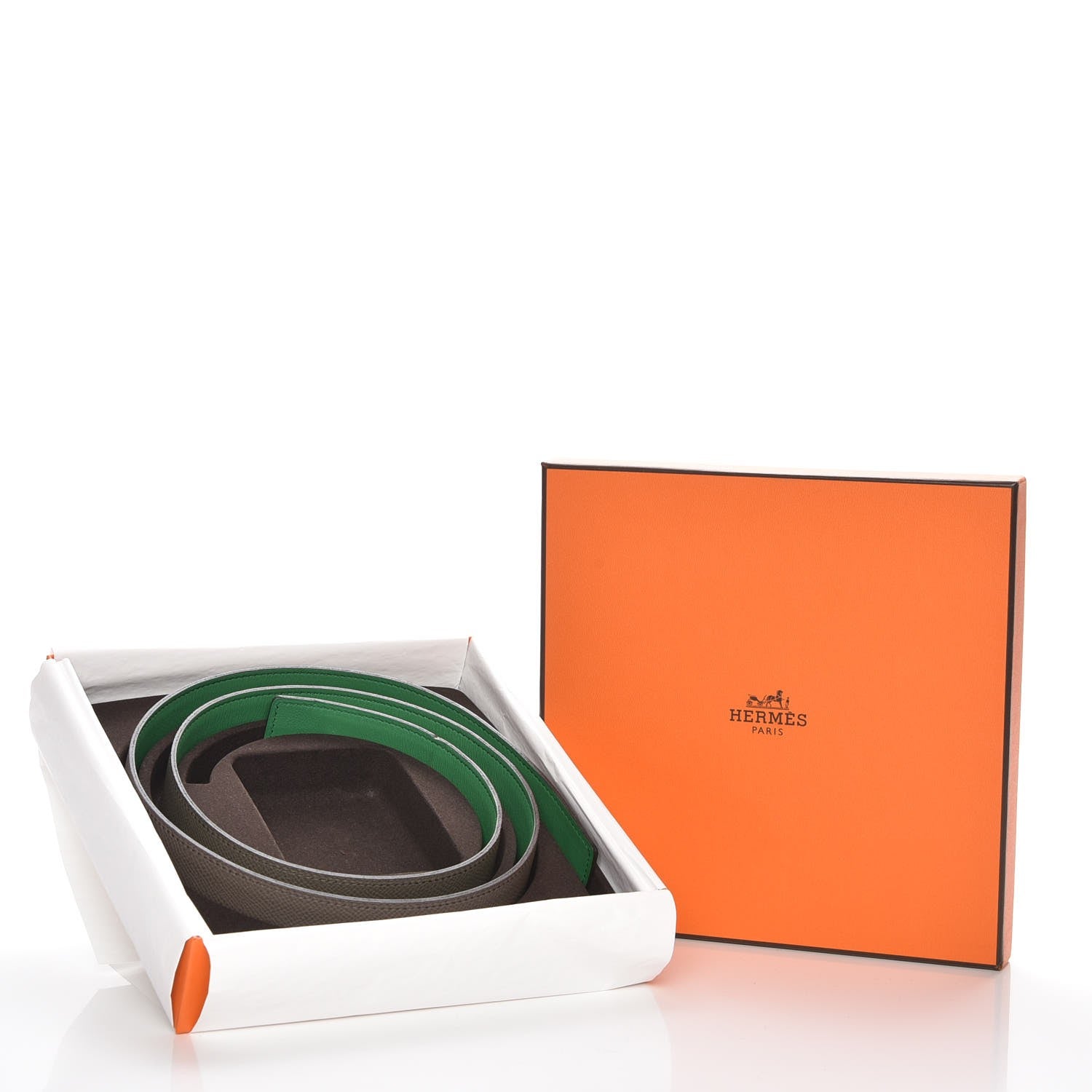 Hermes Swift Epsom 32mm Belt Strap 95 Bambou Etain 6 of 6