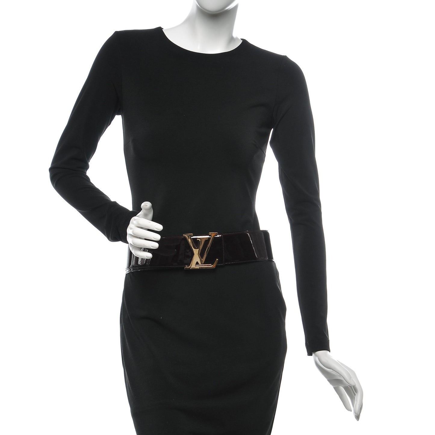Patent LV Facettes Belt 85 34 Amarante