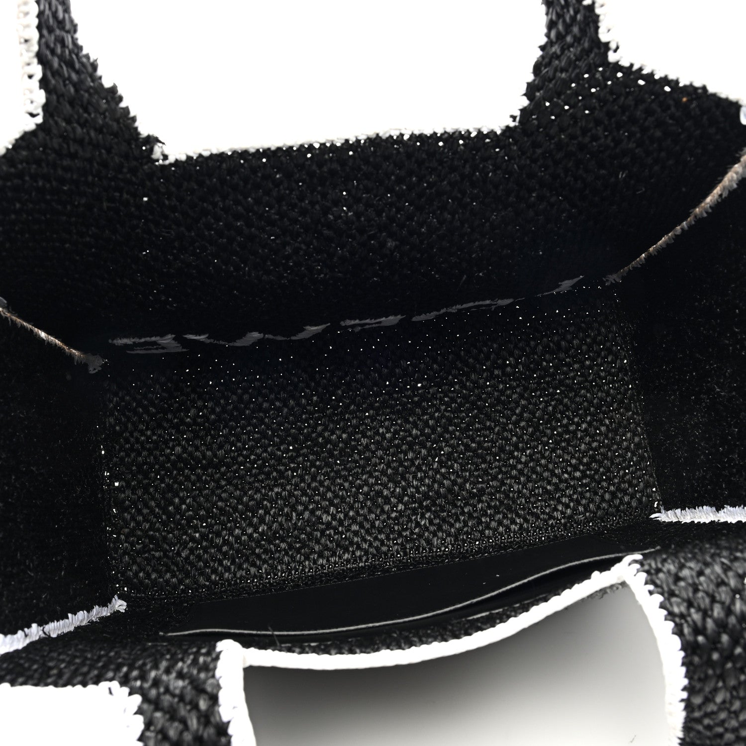 Loewe Raffia Large Paula's Ibiza Logo Tote Black White 5 of 8