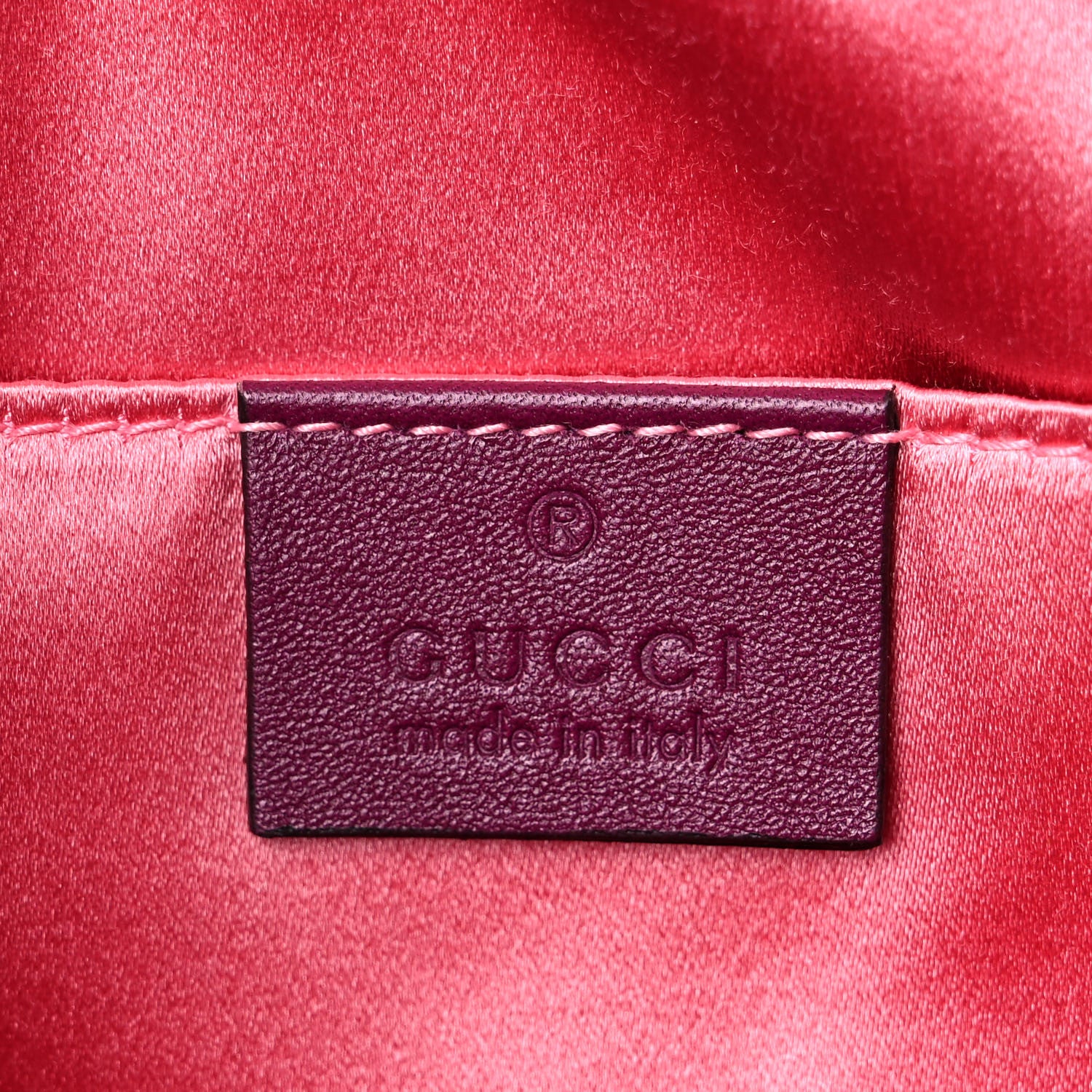 Gucci Velvet Matelasse Small GG Marmont Chain Shoulder Bag Fuchsia Violet Cyclamen 6 of 13