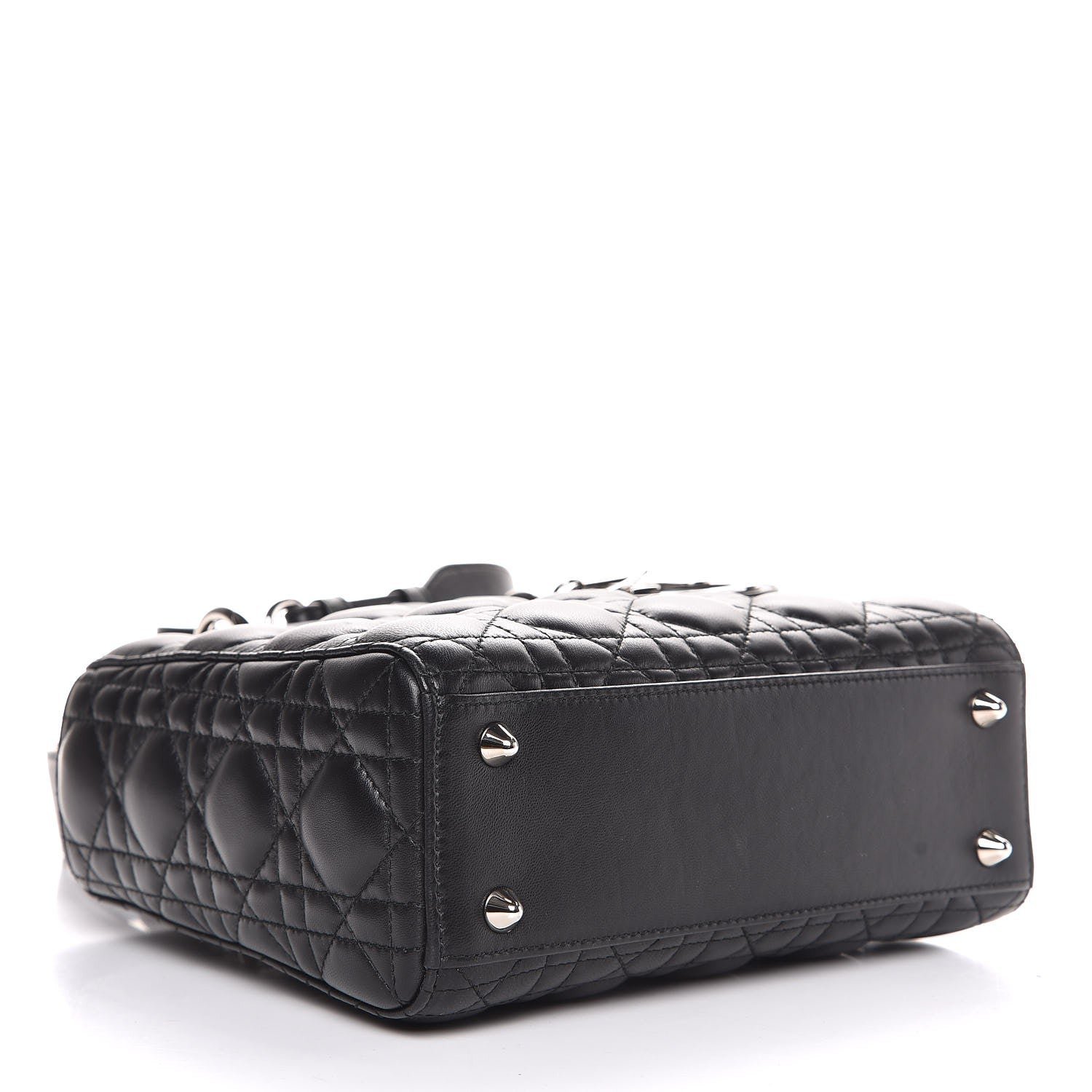 Christian Dior Lambskin Cannage Small Lucky Badges My Lady Dior Black 5 of 8
