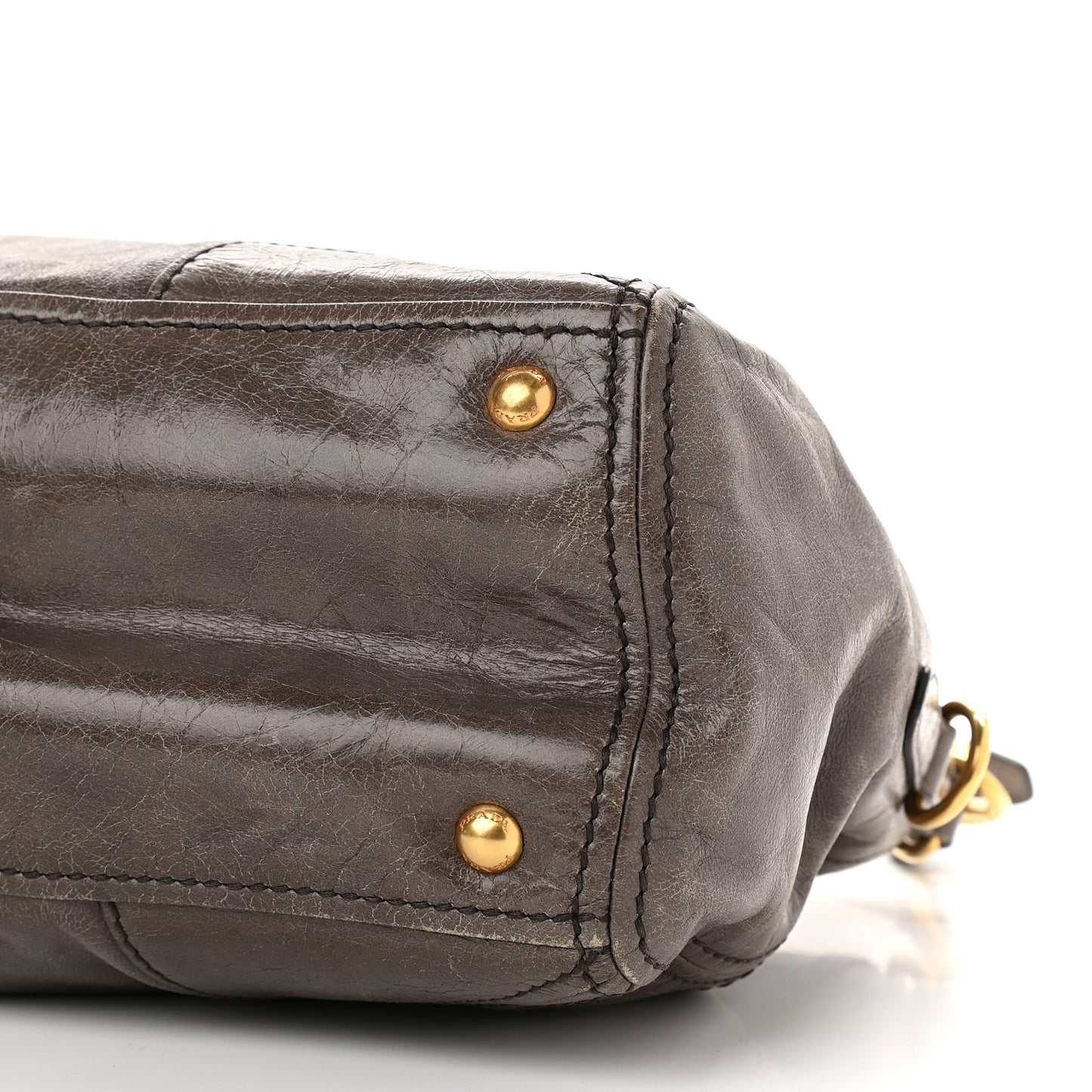 Vitello Shine Shopping Satchel Bambu