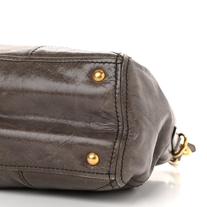 Prada Vitello Shine Shopping Satchel Bambu 8 of 15