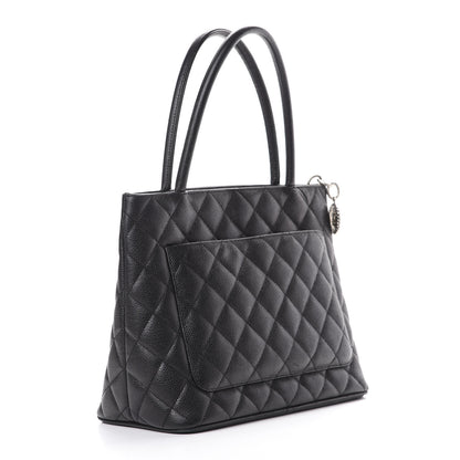 Chanel Caviar Quilted Medallion Tote Black 2 of 13