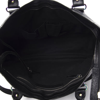 Balenciaga Chevre Iridescent Metallic Edge Hardware City Black 4 of 9