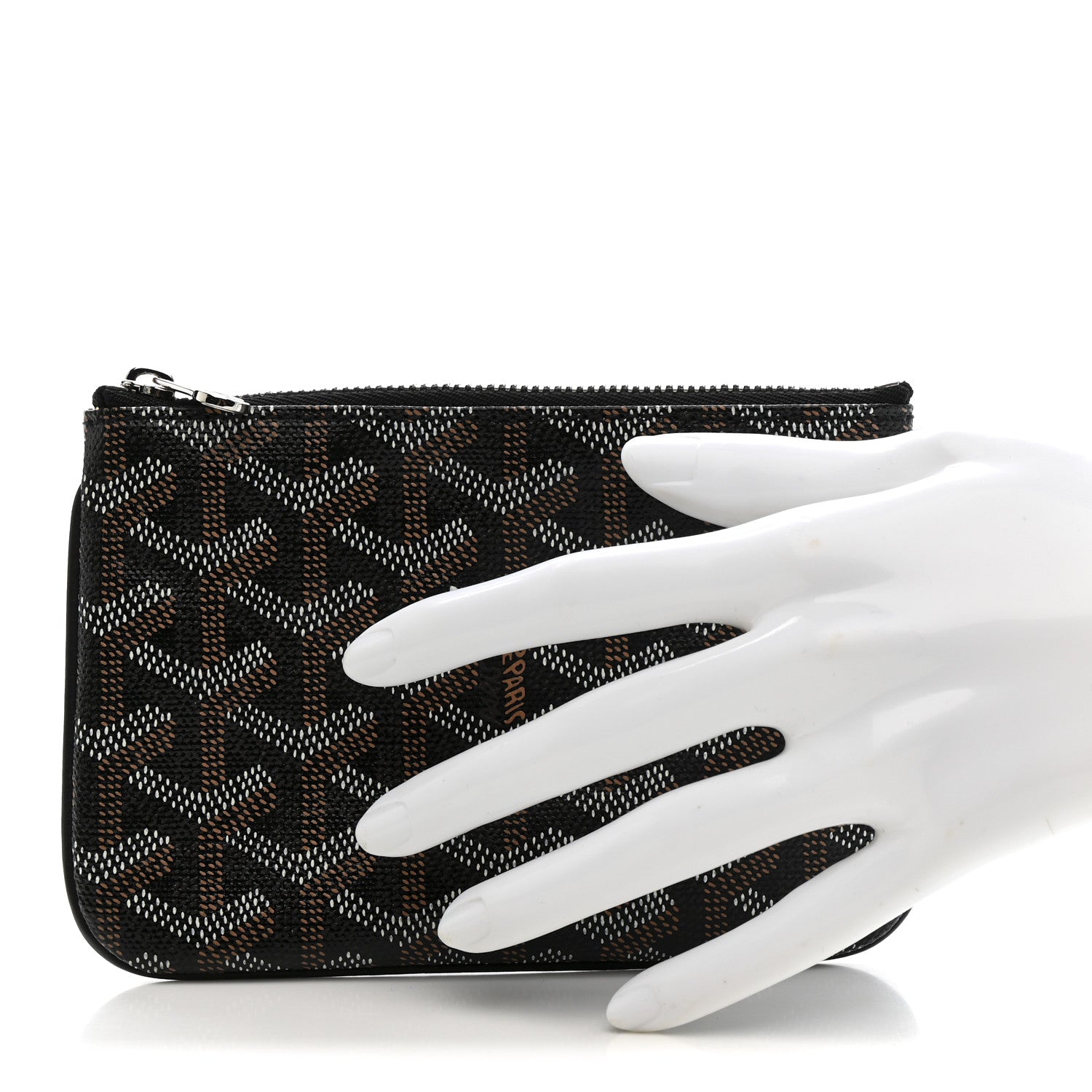 Goyard Goyardine Mini Senat Pochette Black Gold 2 of 8