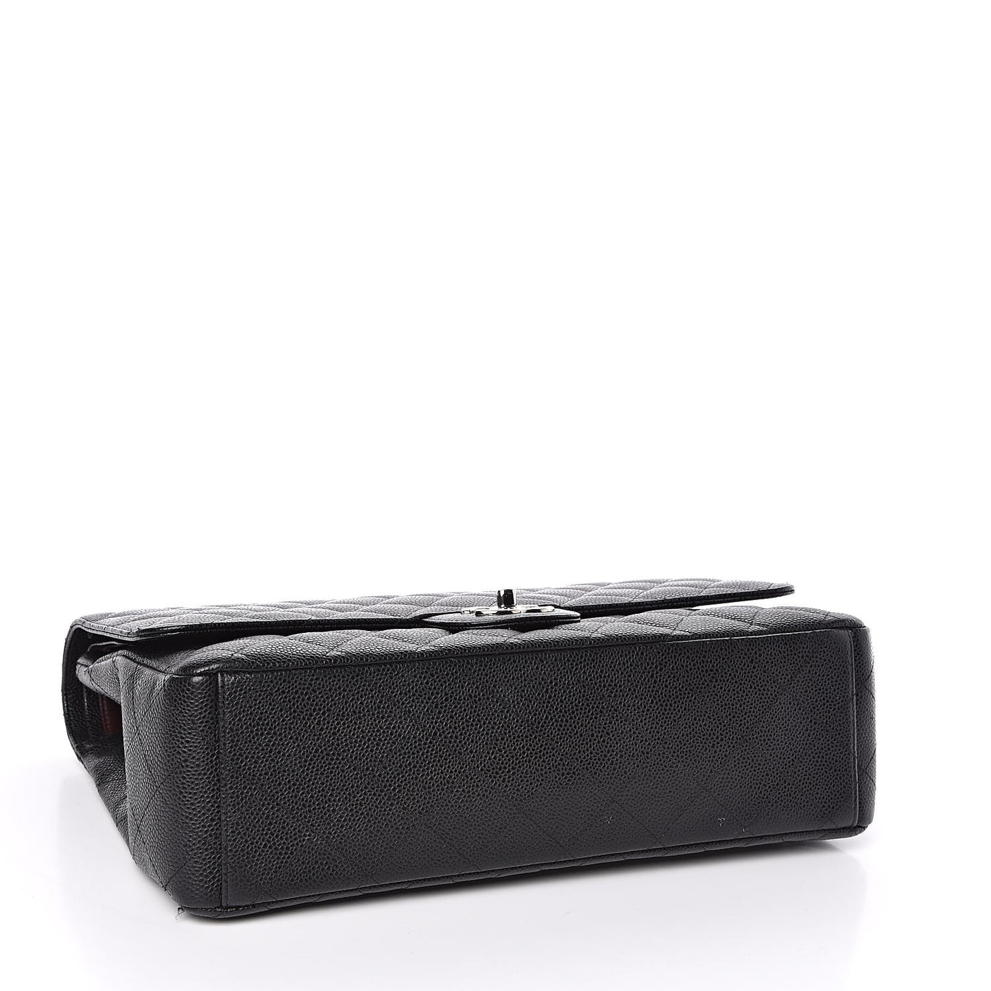 Caviar Quilted Maxi Double Flap Black