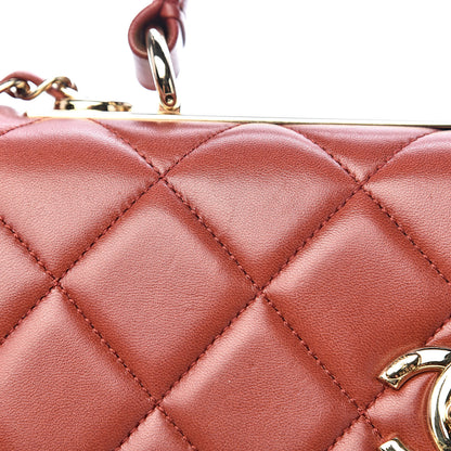 Chanel Lambskin Quilted Small Trendy CC Flap Dual Handle Bag Red 8 of 13