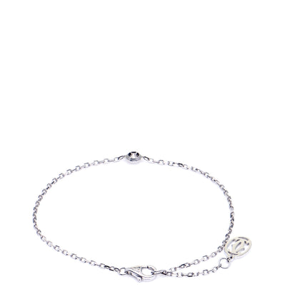 Cartier 18K White Gold Diamond SM D'Amour Bracelet 3 of 7