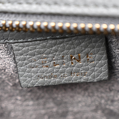 Celine Drummed Calfskin Nano Luggage Kohl 6 of 14
