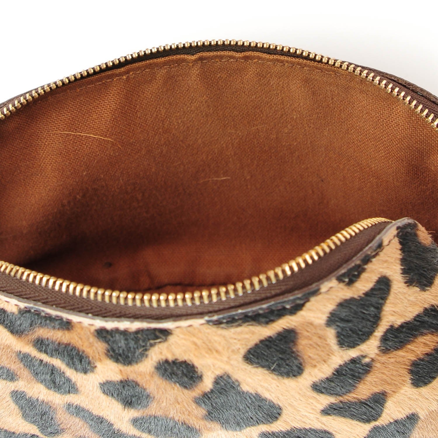 Louis Vuitton Monogram Azzedine Alaia Leopard Print Pony Hair Cosmetic Pouch 6 of 8